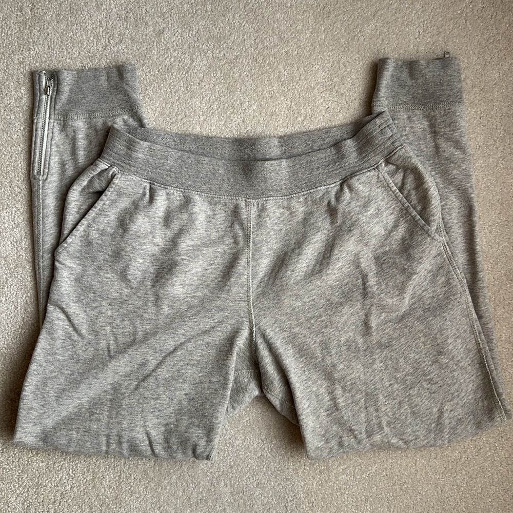 J.Crew Grey Ankle Zip Joggers M
